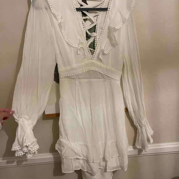 Sage And Paige ruffled up mini white - Picture 3 of 4